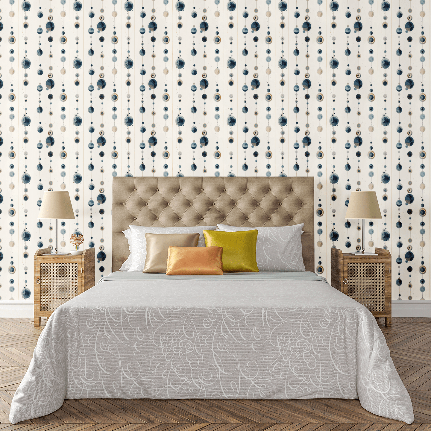 Minimal Orbit Wallpaper Peel and Stick Wallpaper | Accent Haus