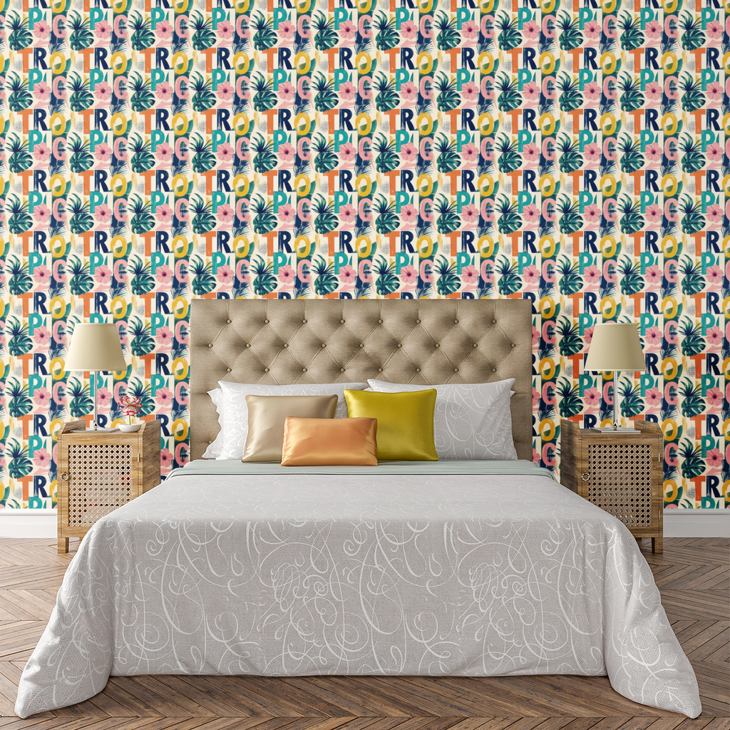 Vintage Newspaper Print Wallpaper