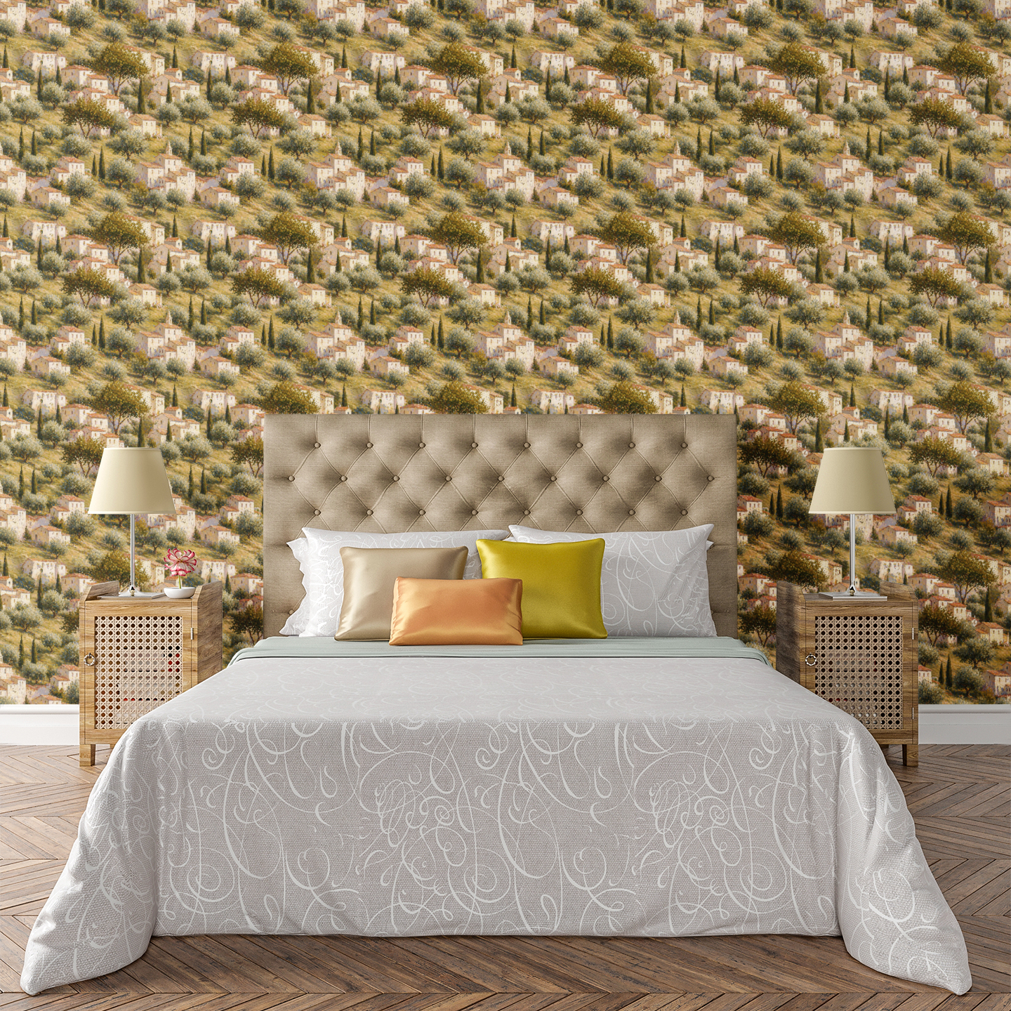 Tuscan Landscape Mural Wallpaper