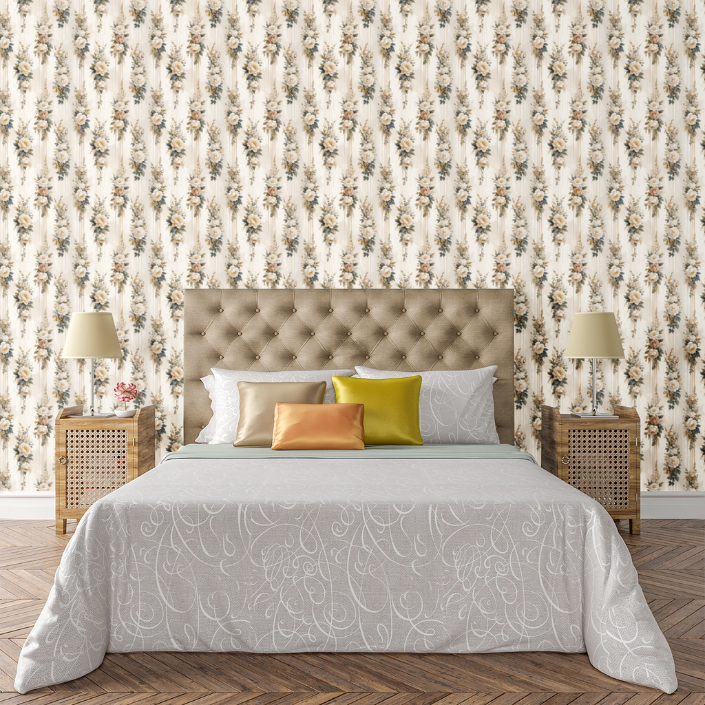 Floral Flowing Elegance Wallpaper