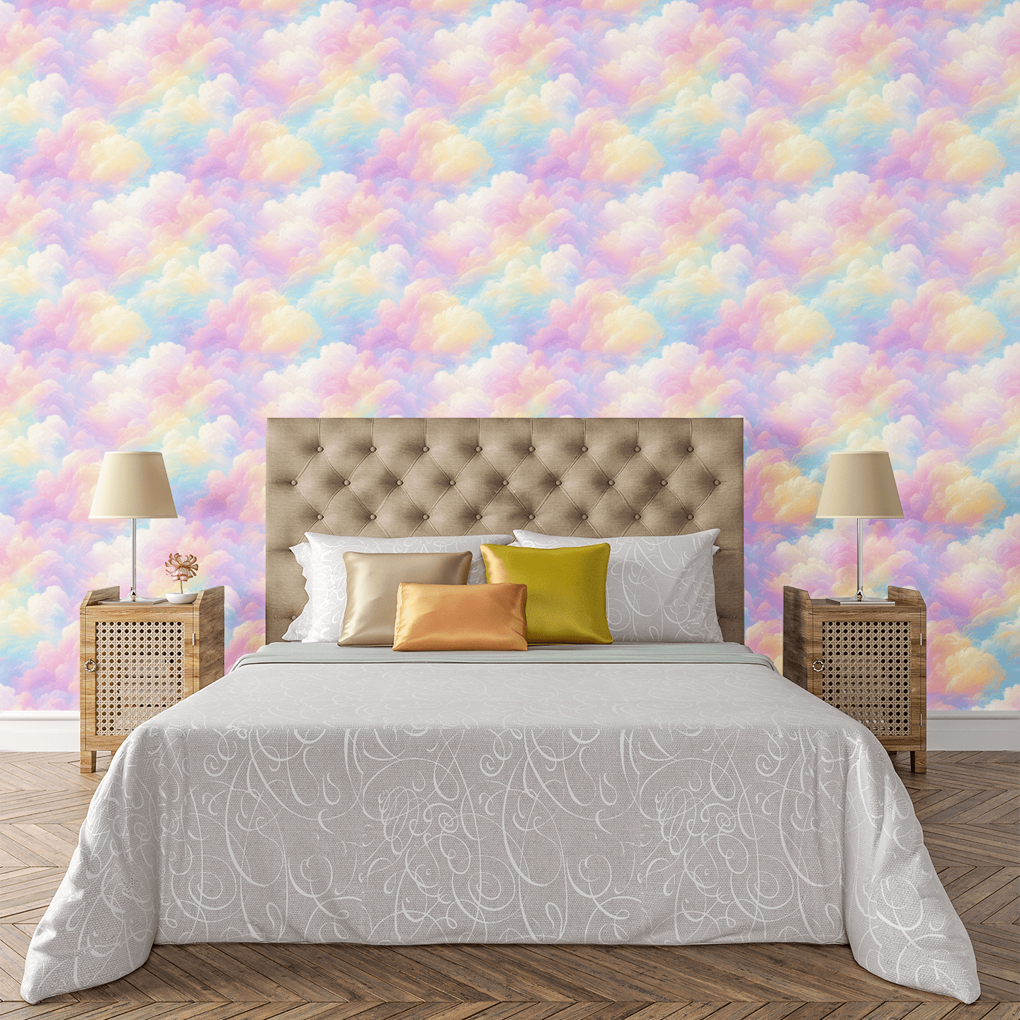 Soft Rainbow Fade Wallpaper Peel and Stick Wallpaper | Accent Haus