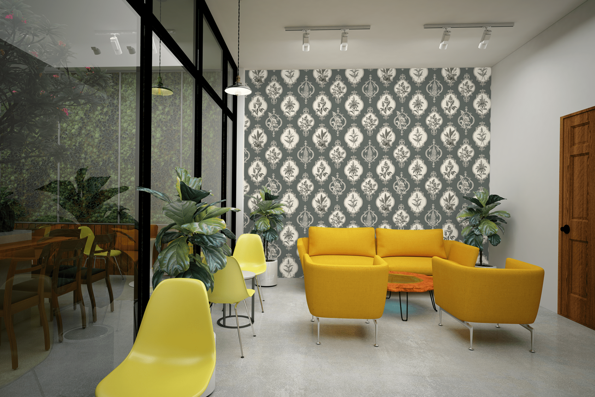 Vintage Botanical Medallion Wallpaper Peel and Stick Wallpaper | Accent Haus