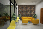 Vintage Library Shelves Wallpaper