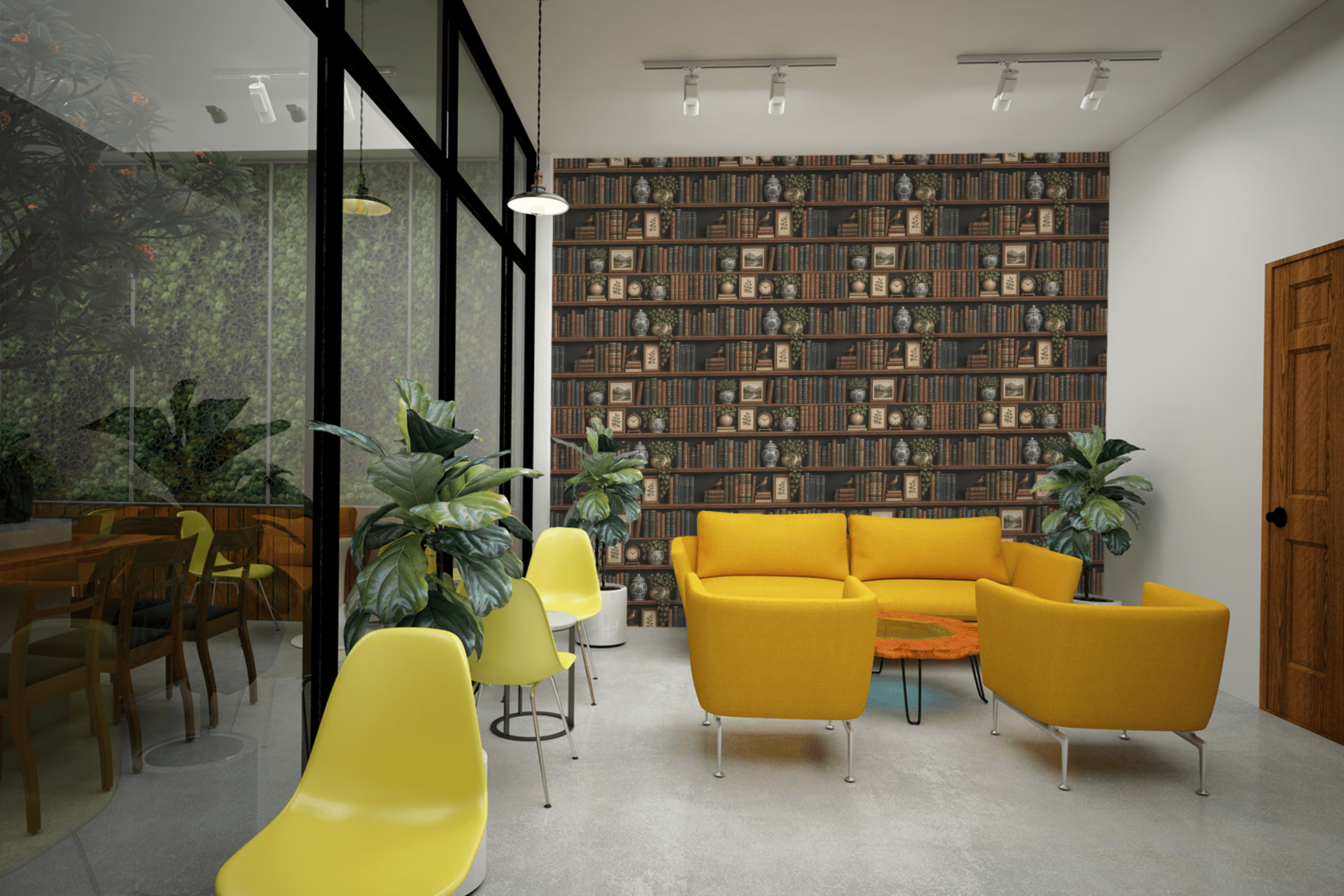 Vintage Library Shelves Wallpaper Peel and Stick Wallpaper | Accent Haus