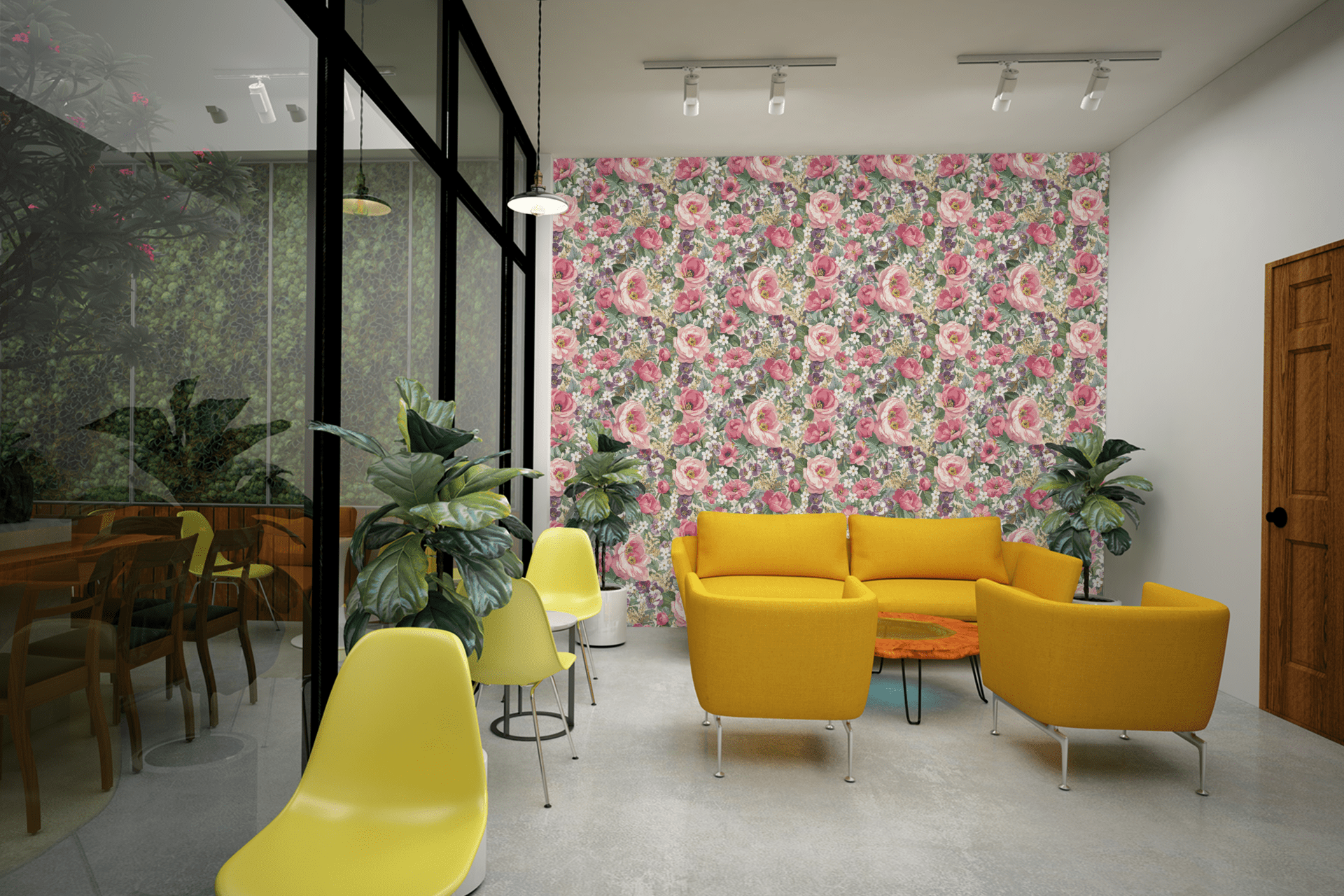 English Garden Floral Wallpaper Peel and Stick Wallpaper | Accent Haus