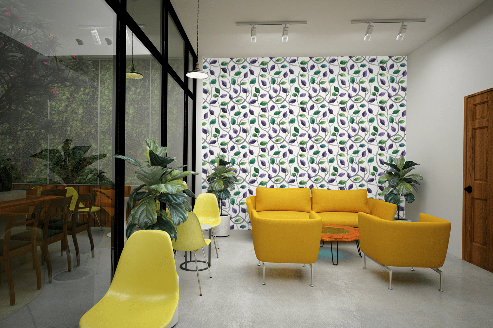 Vine Wave Continuum Wallpaper Peel and Stick Wallpaper | Accent Haus