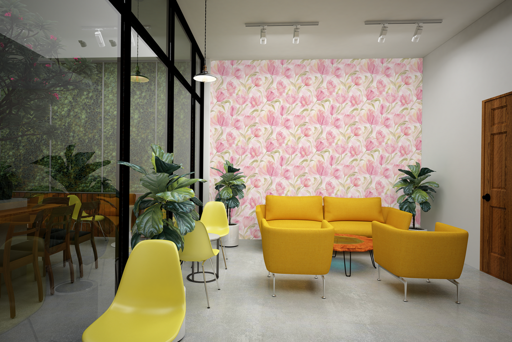 Soft Blush Ombre Wallpaper