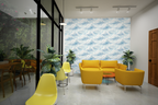 Whimsical Cloud Ceiling Wallpaper