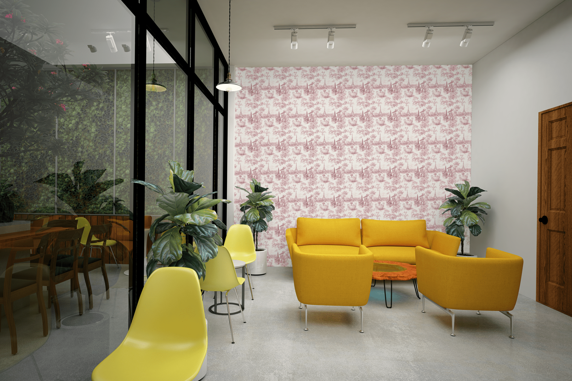 Versailles Toile Blush Wallpaper Peel and Stick Wallpaper | Accent Haus