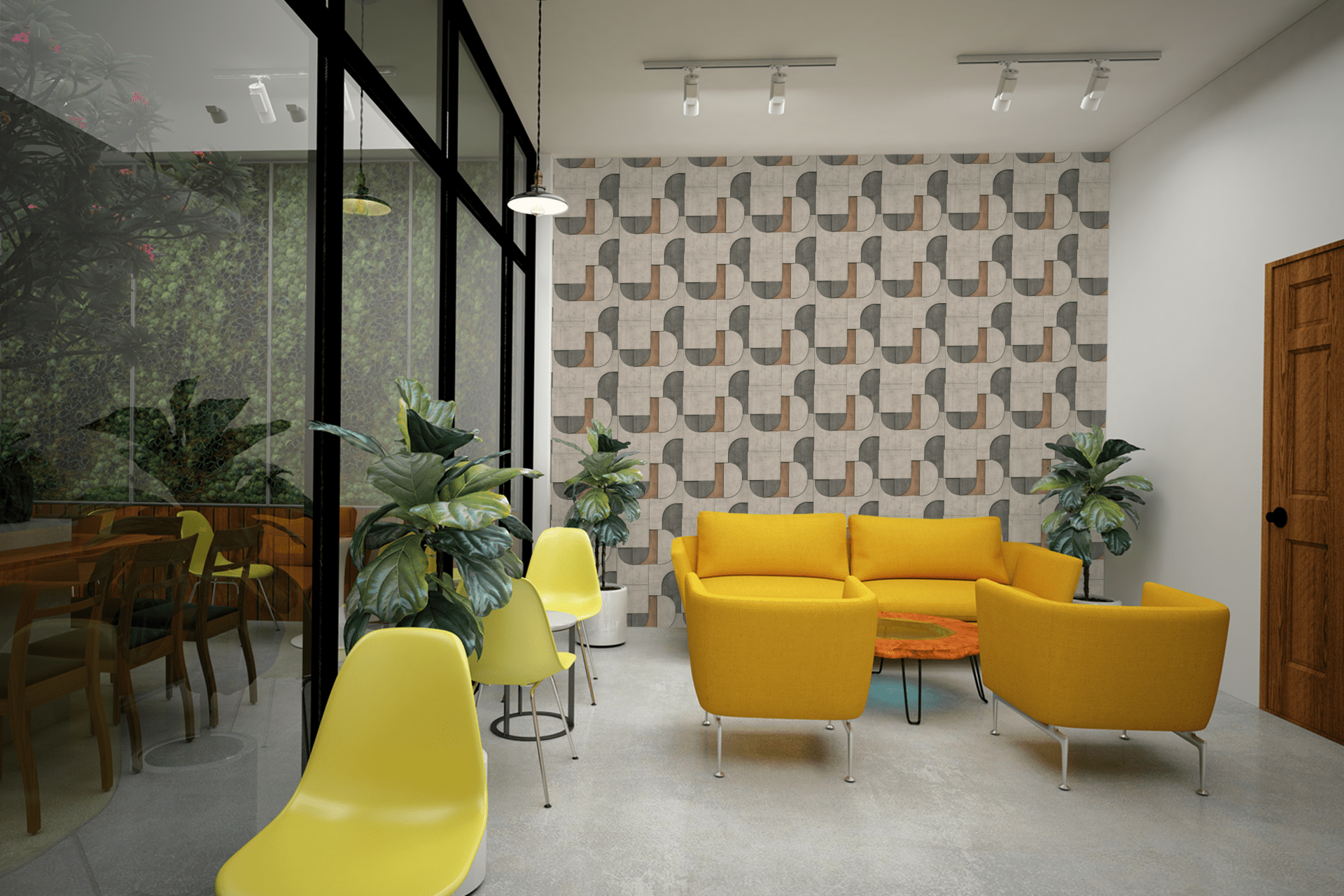 Industrial Concrete Texture Wallpaper Peel and Stick Wallpaper | Accent Haus