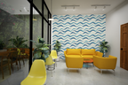 Neutral Wave Pattern Wallpaper