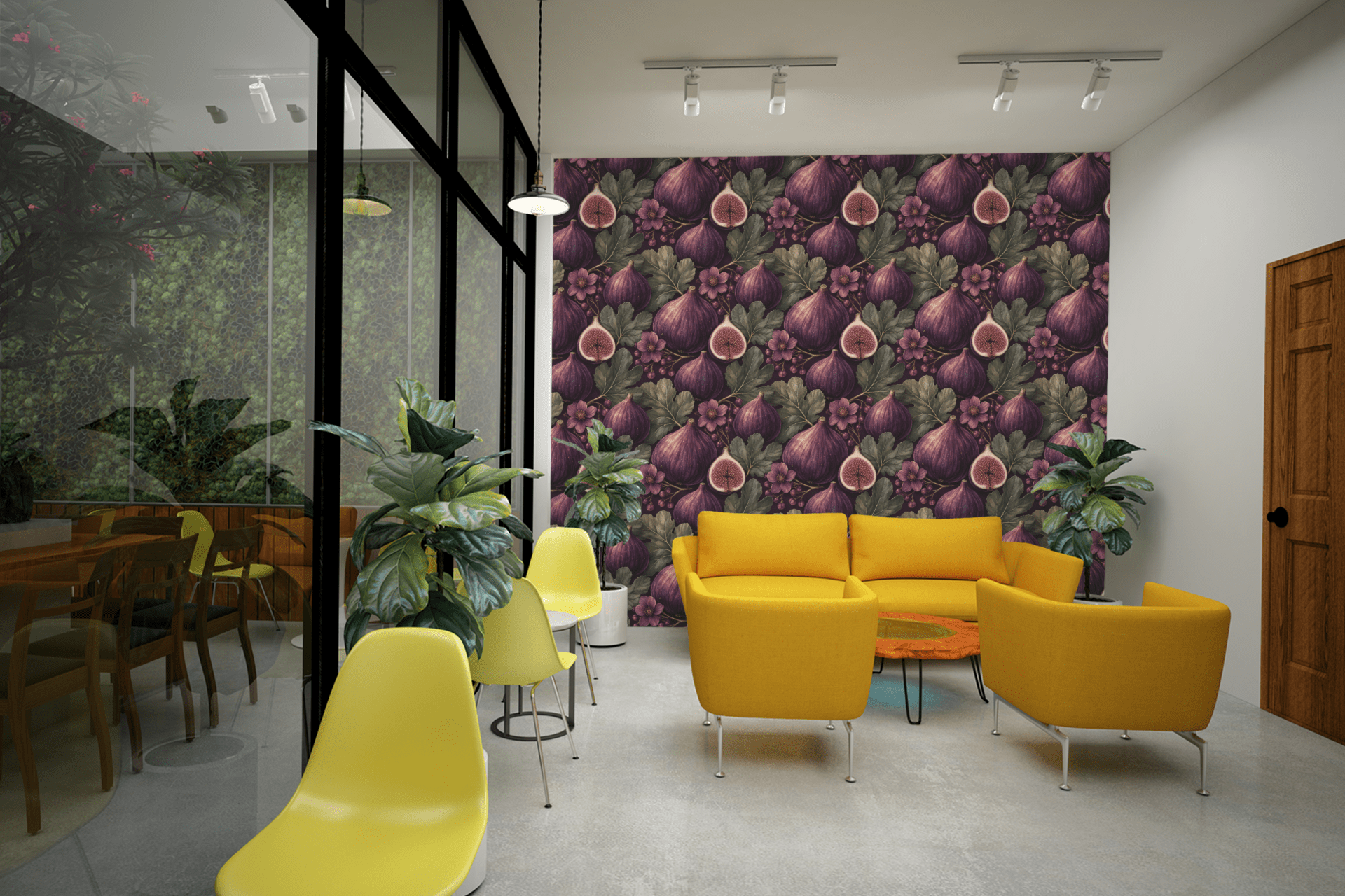 Velvet Fig Wallpaper Peel and Stick Wallpaper | Accent Haus