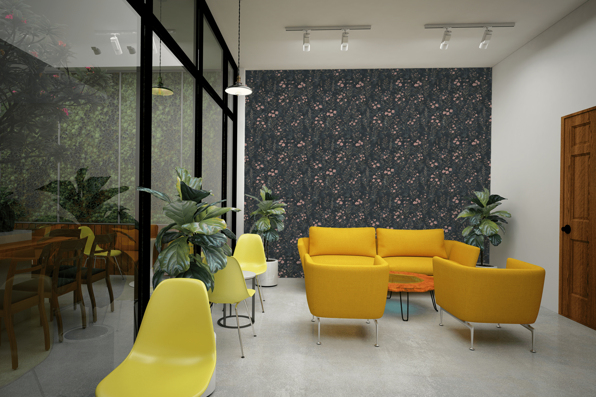 Shadow Bloom Tapestry Wallpaper Peel and Stick Wallpaper | Accent Haus
