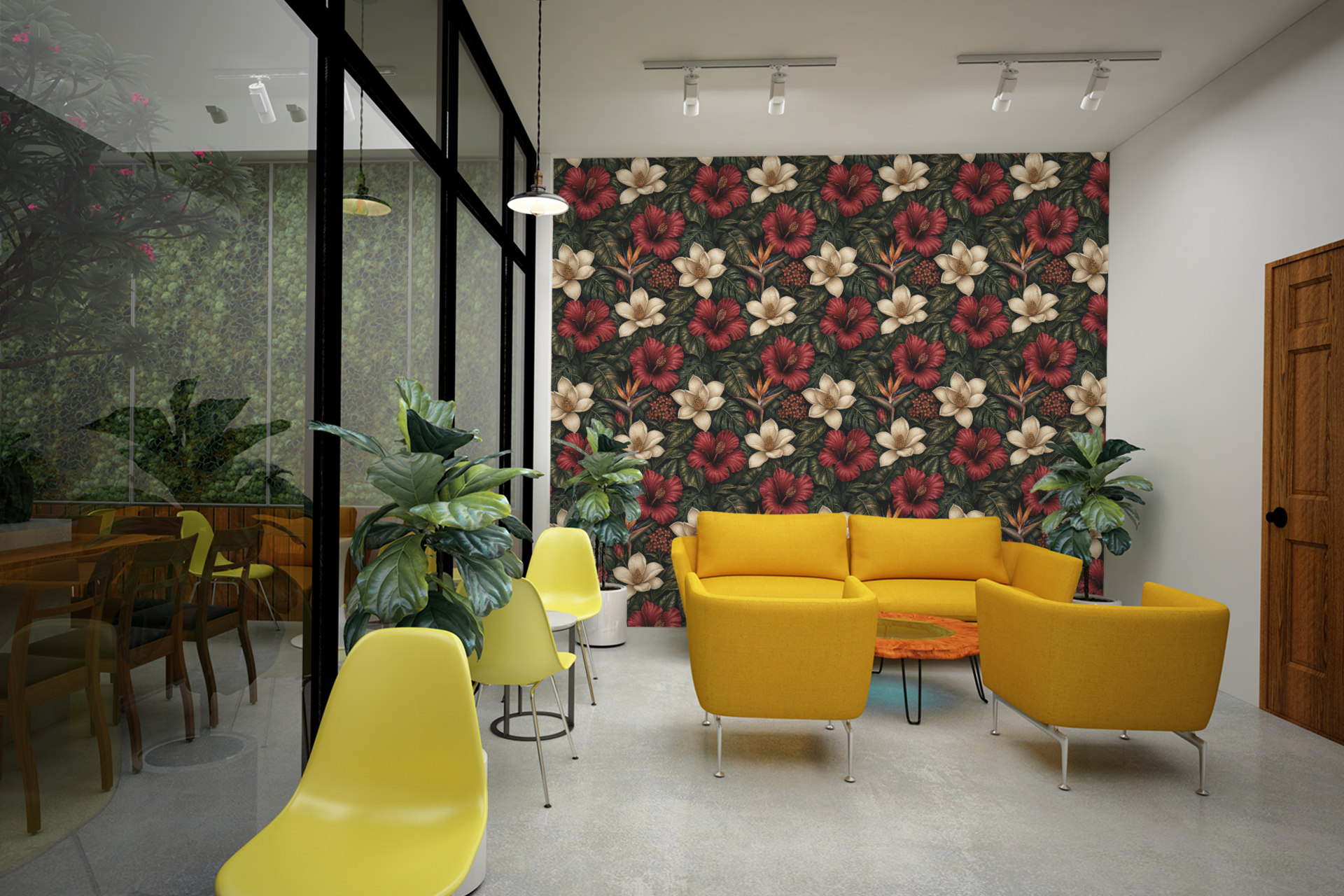 Midnight Botanical Luxe Wallpaper