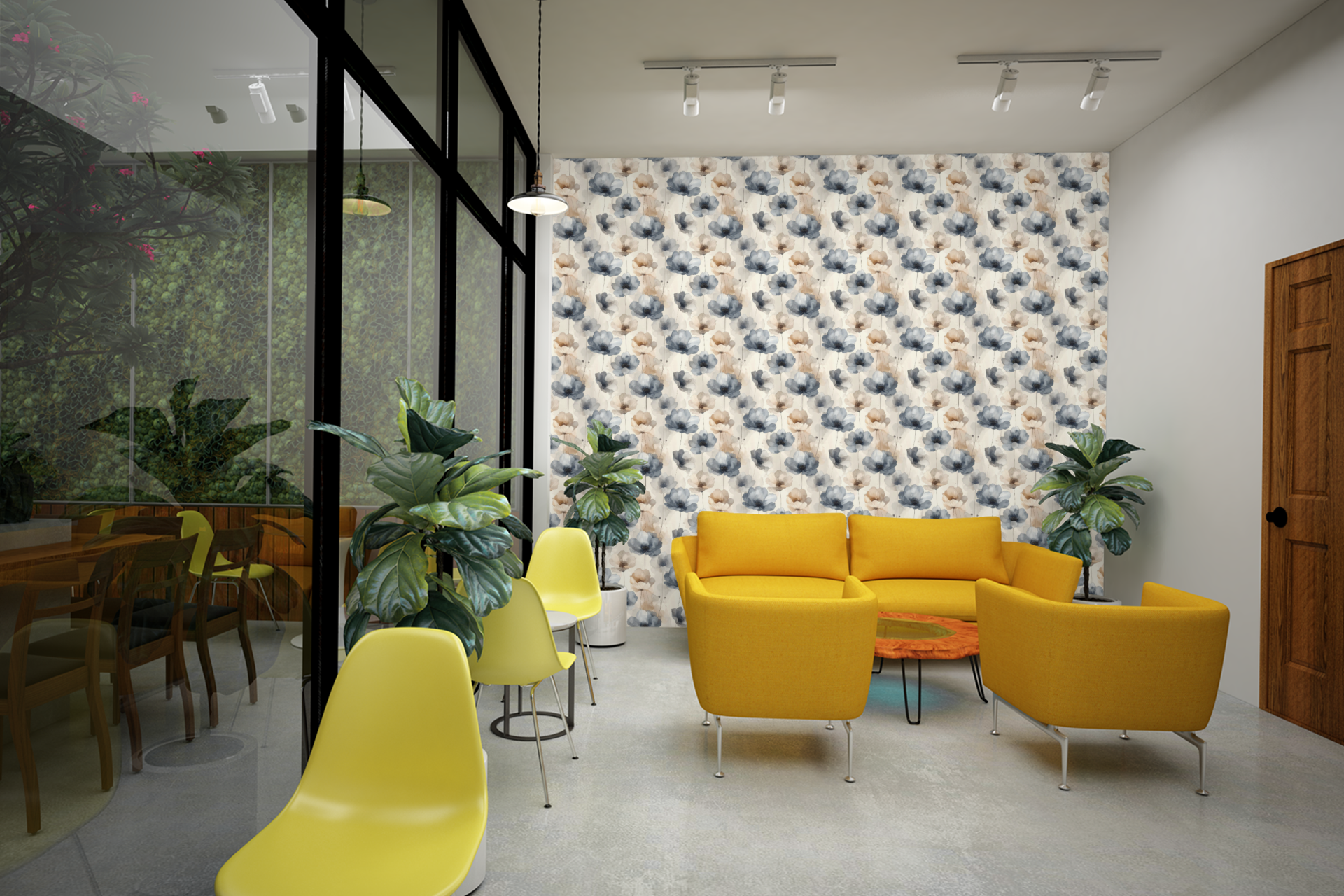 Abstract Ink Bloom Wallpaper