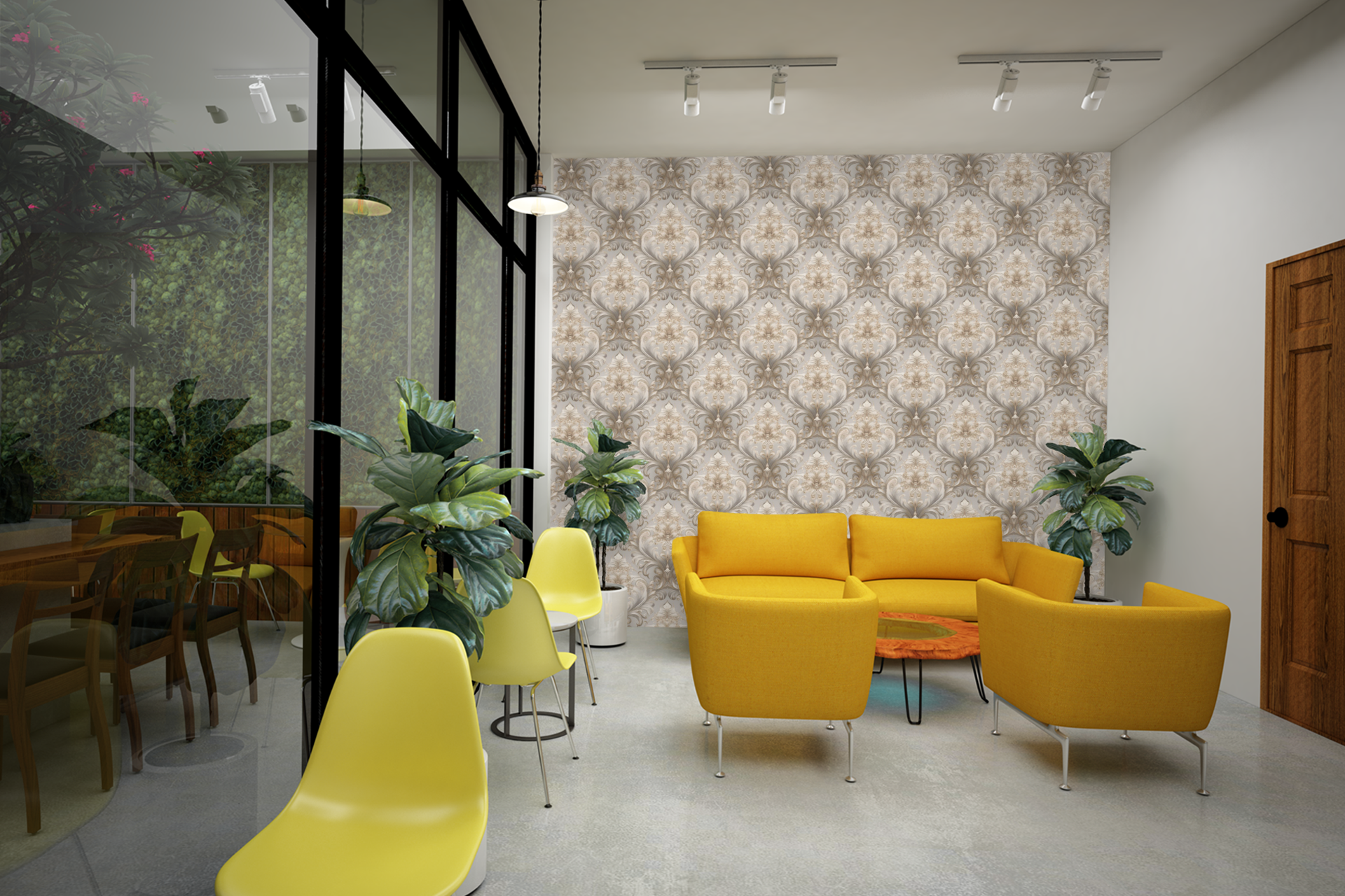 Gilded Ethereal Baroque Wallpaper