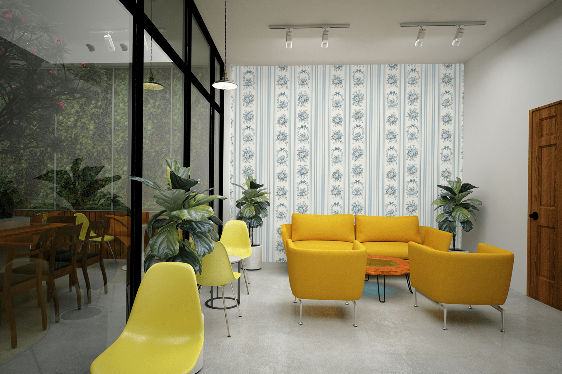 Victorian Sky Bloom Wallpaper Peel and Stick Wallpaper | Accent Haus