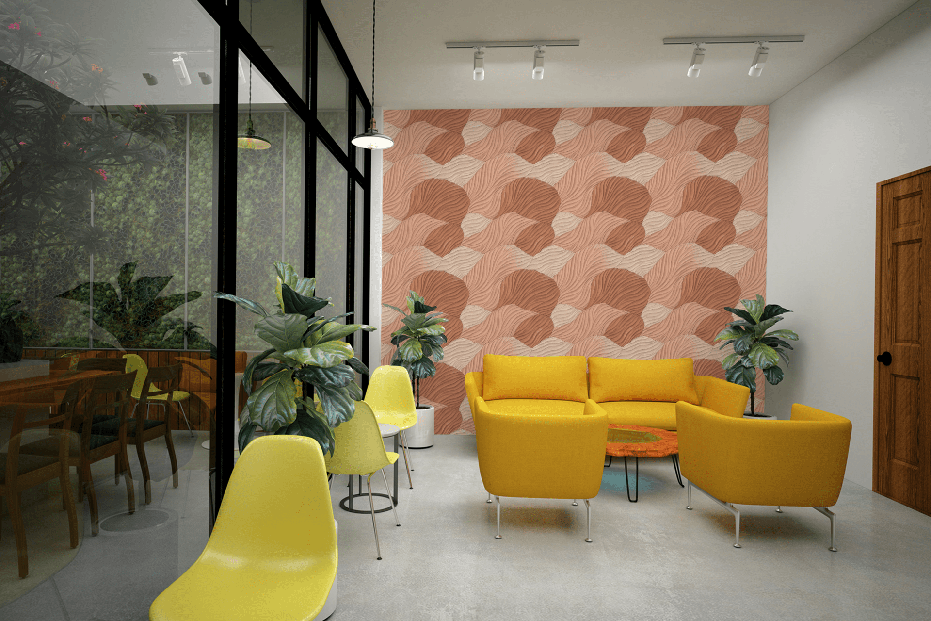 Terracotta Echo Wallpaper Peel and Stick Wallpaper | Accent Haus