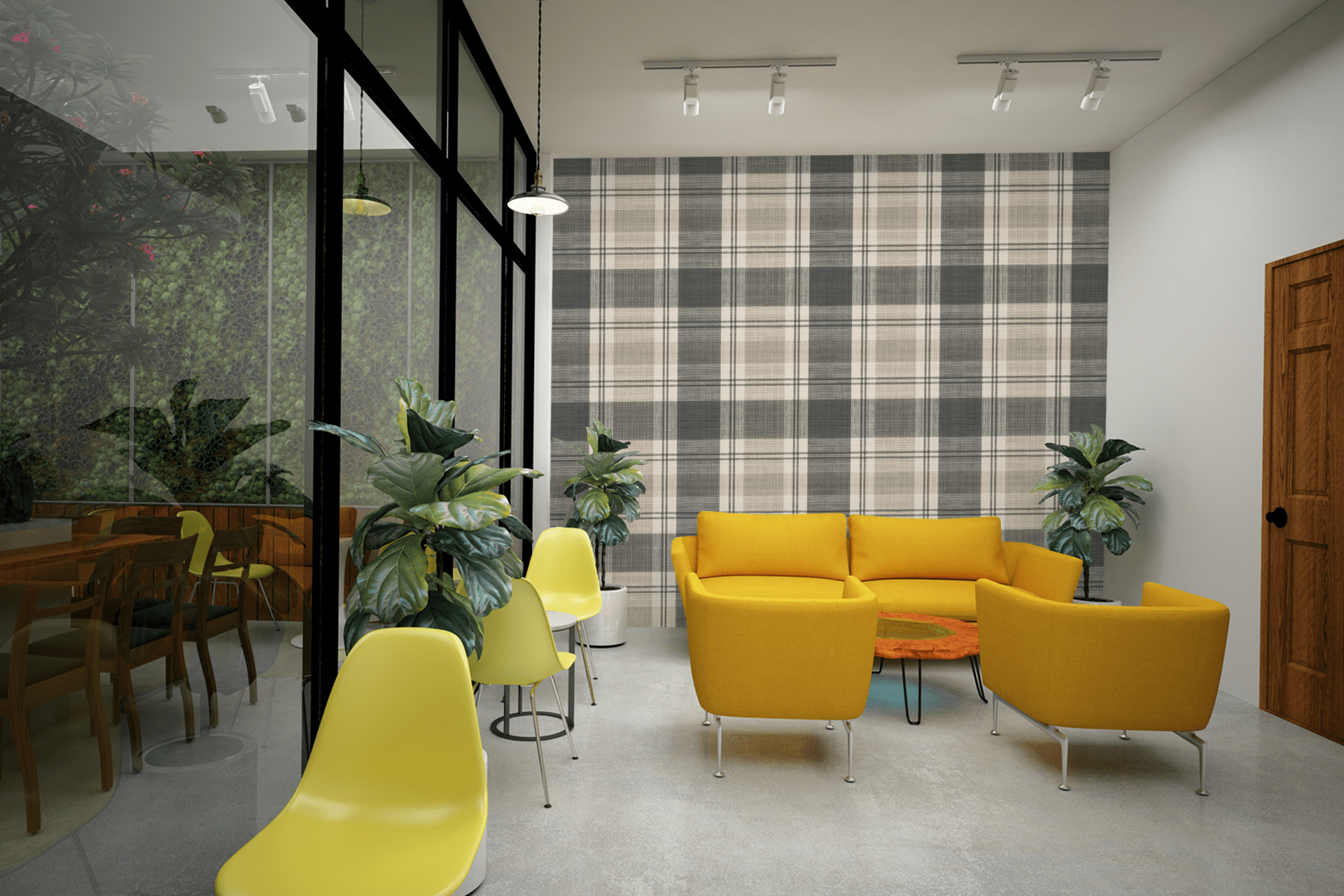 Modern Manor Plaid Wallpaper Peel and Stick Wallpaper | Accent Haus