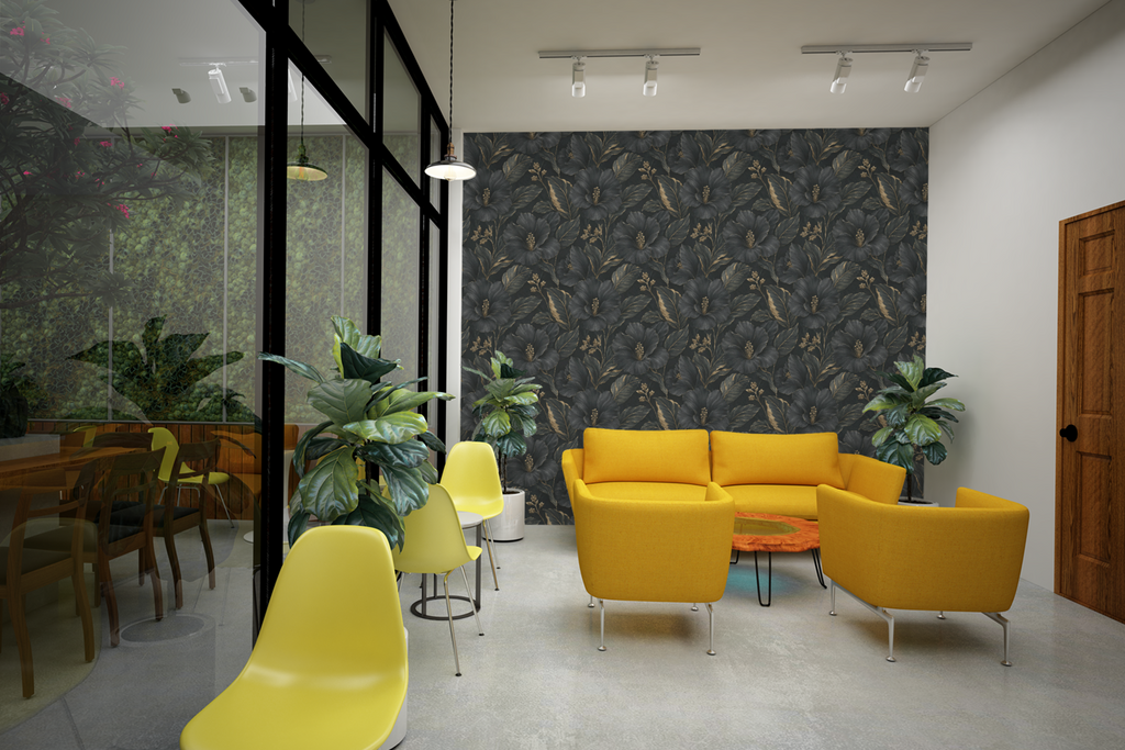 Charcoal Fern Wallpaper