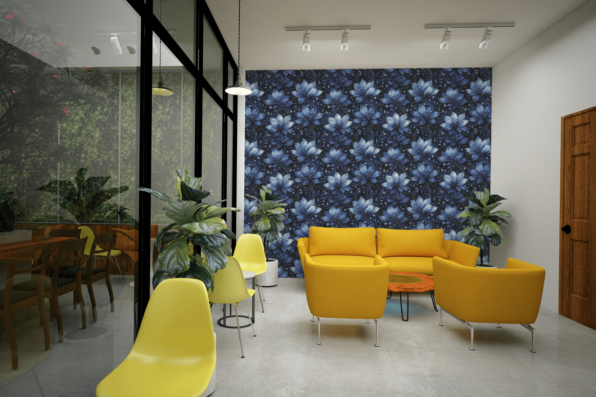 Celestial Azure Wallpaper Peel and Stick Wallpaper | Accent Haus