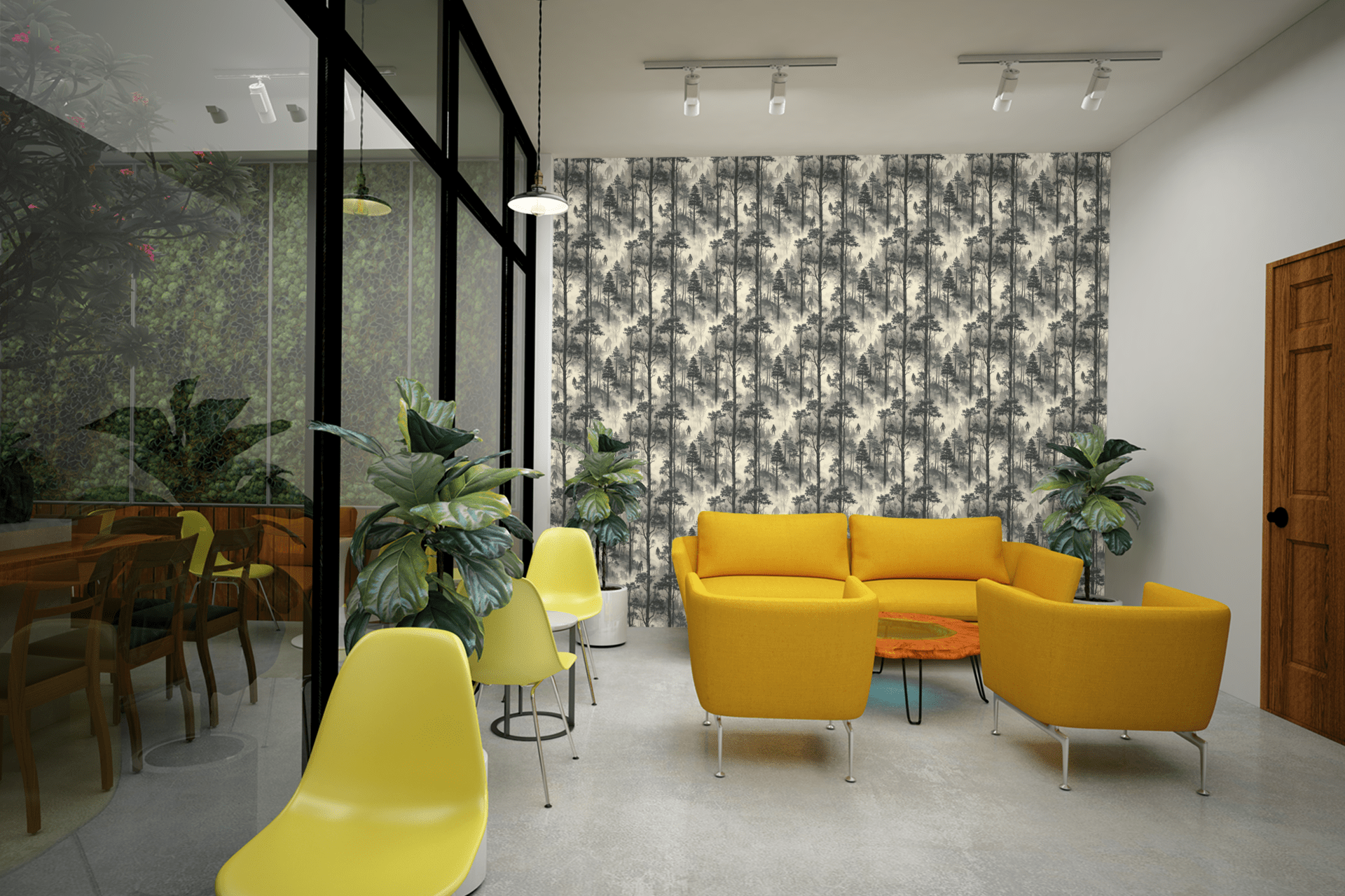 Sasquatch Canopy Veil Wallpaper Peel and Stick Wallpaper | Accent Haus