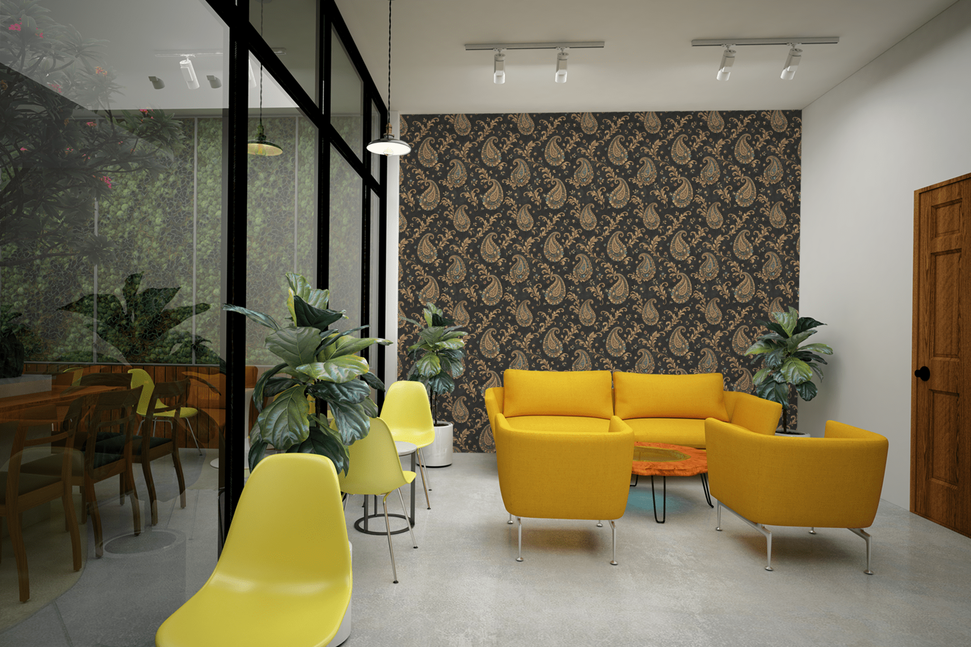 Royal Paisley Promenade Wallpaper Peel and Stick Wallpaper | Accent Haus