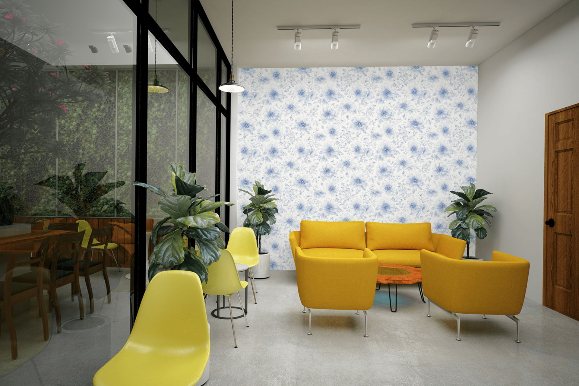 Ethereal Blue Wallpaper Peel and Stick Wallpaper | Accent Haus