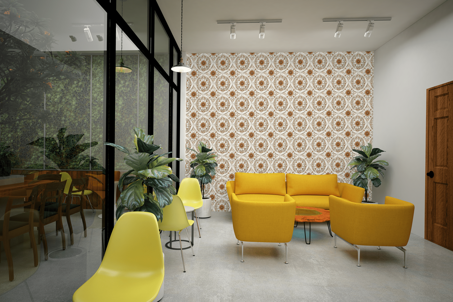 Luxe Pebble Botanics Wallpaper Peel and Stick Wallpaper | Accent Haus