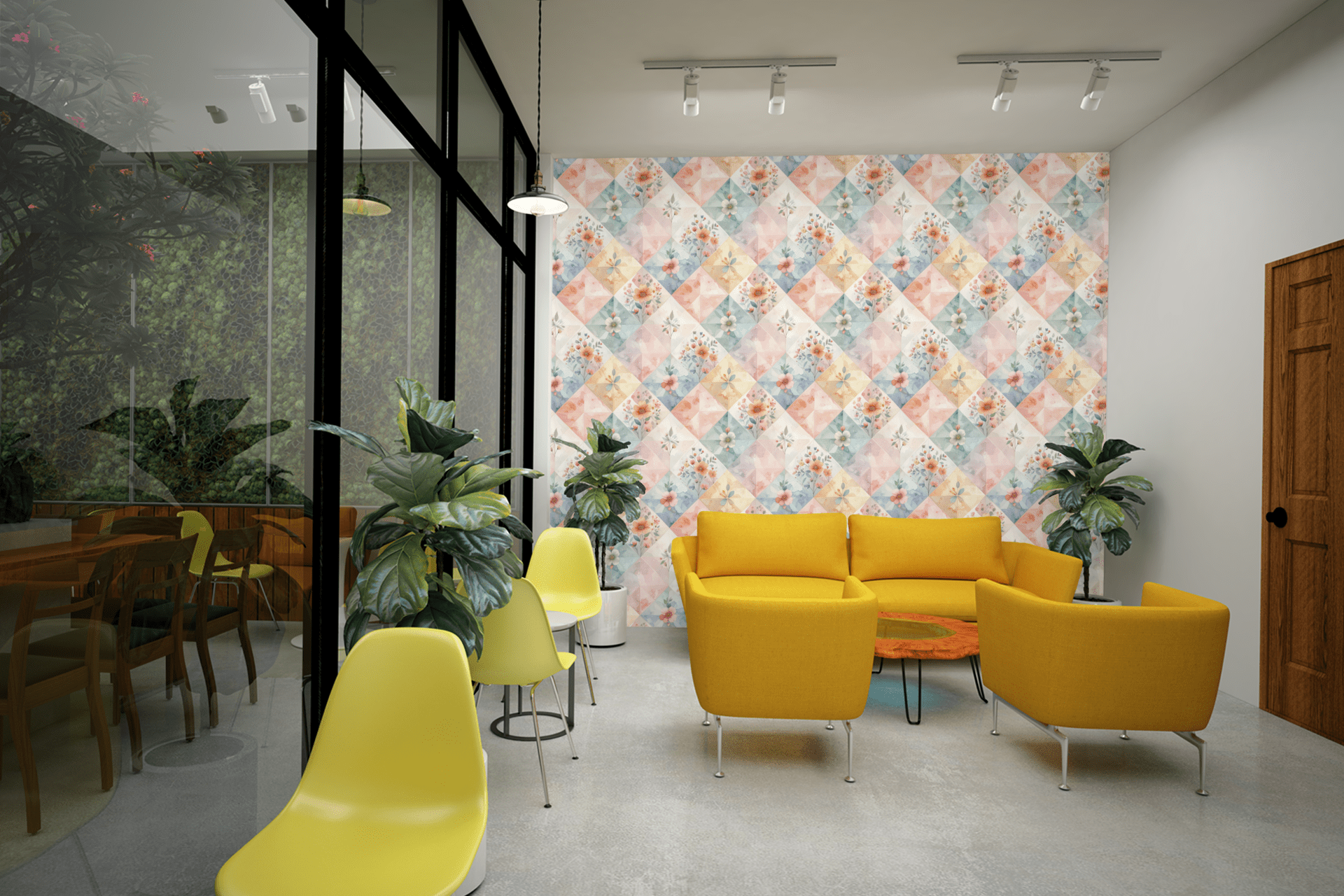 Pastel Mini Blossoms Wallpaper Peel and Stick Wallpaper | Accent Haus