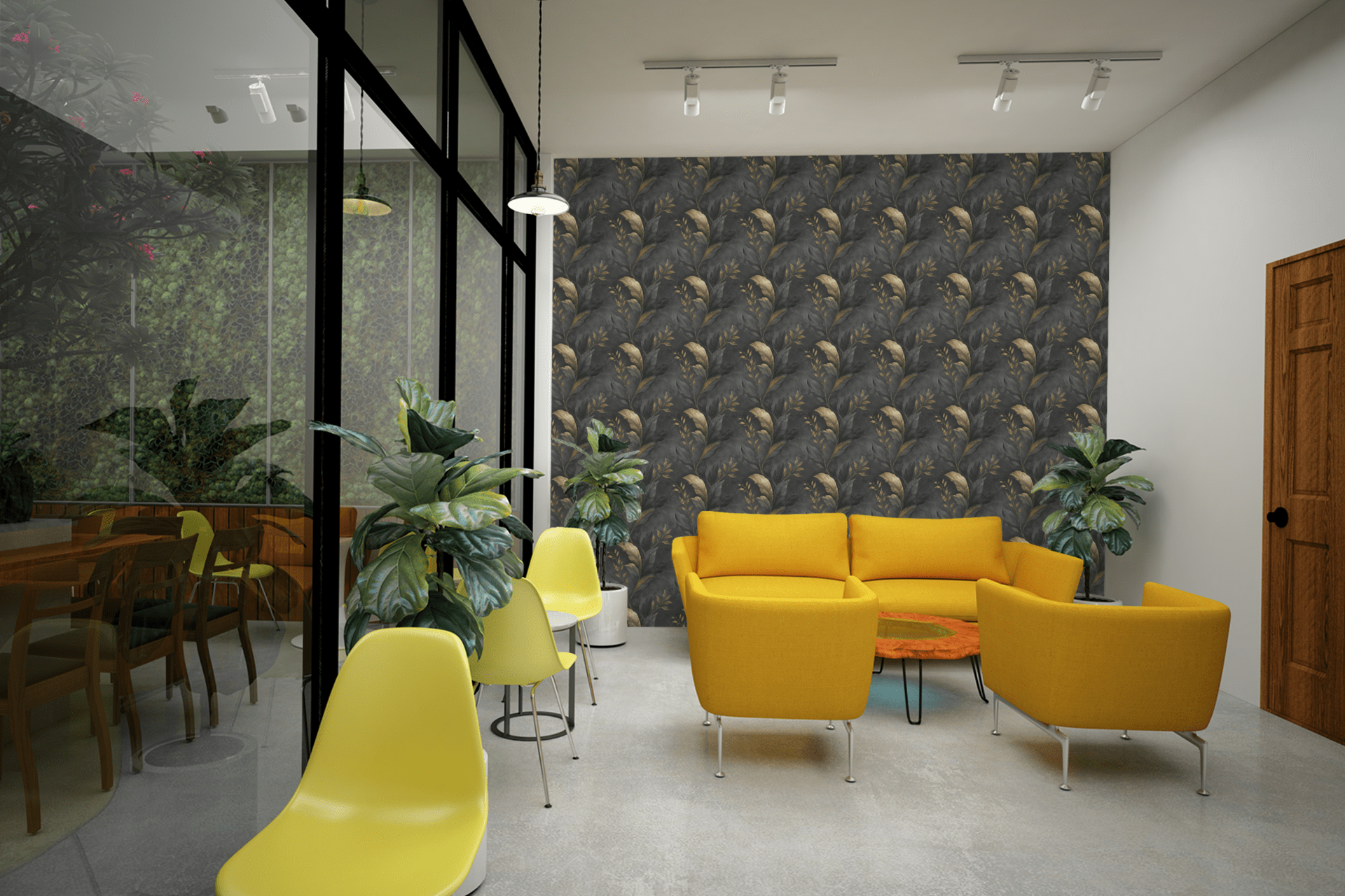 Midnight Plaster Wallpaper Peel and Stick Wallpaper | Accent Haus