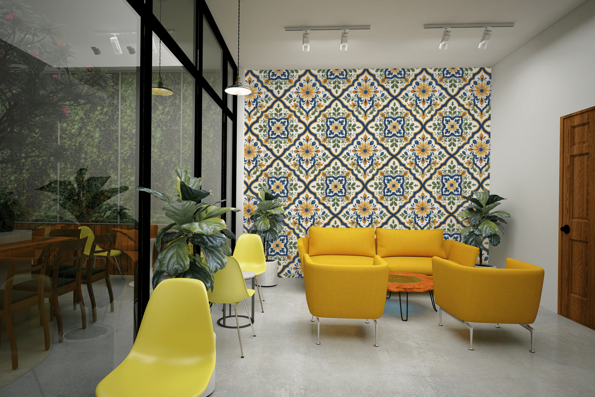 Modern Grid Texture Wallpaper Peel and Stick Wallpaper | Accent Haus