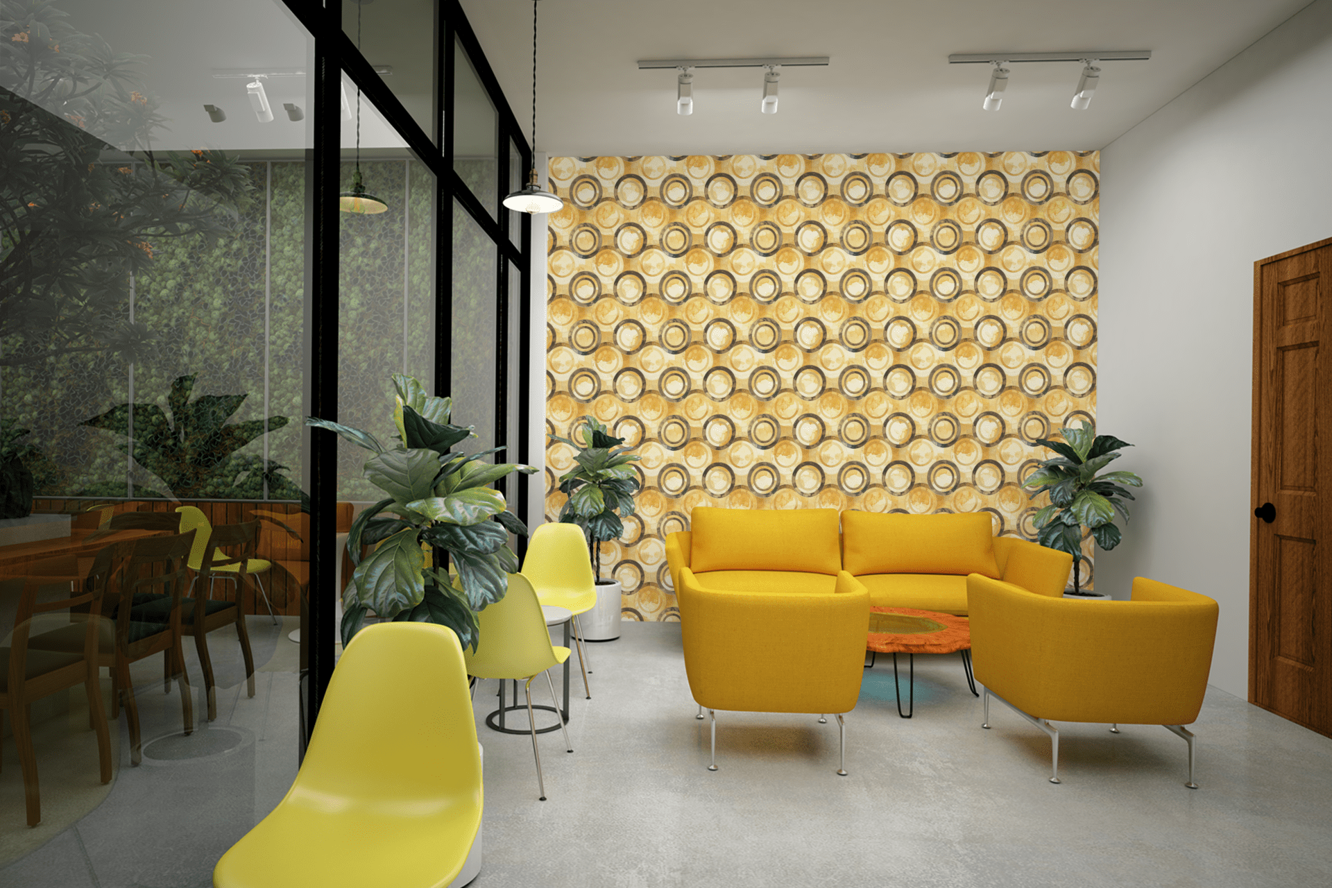 Floating Scale Illusion Wallpaper Peel and Stick Wallpaper | Accent Haus