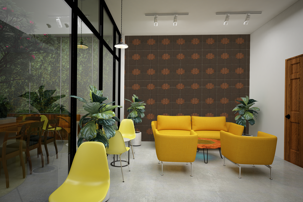 Leather Panel Espresso Wallpaper
