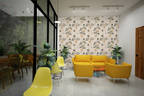 Golden Crane Motif Wallpaper