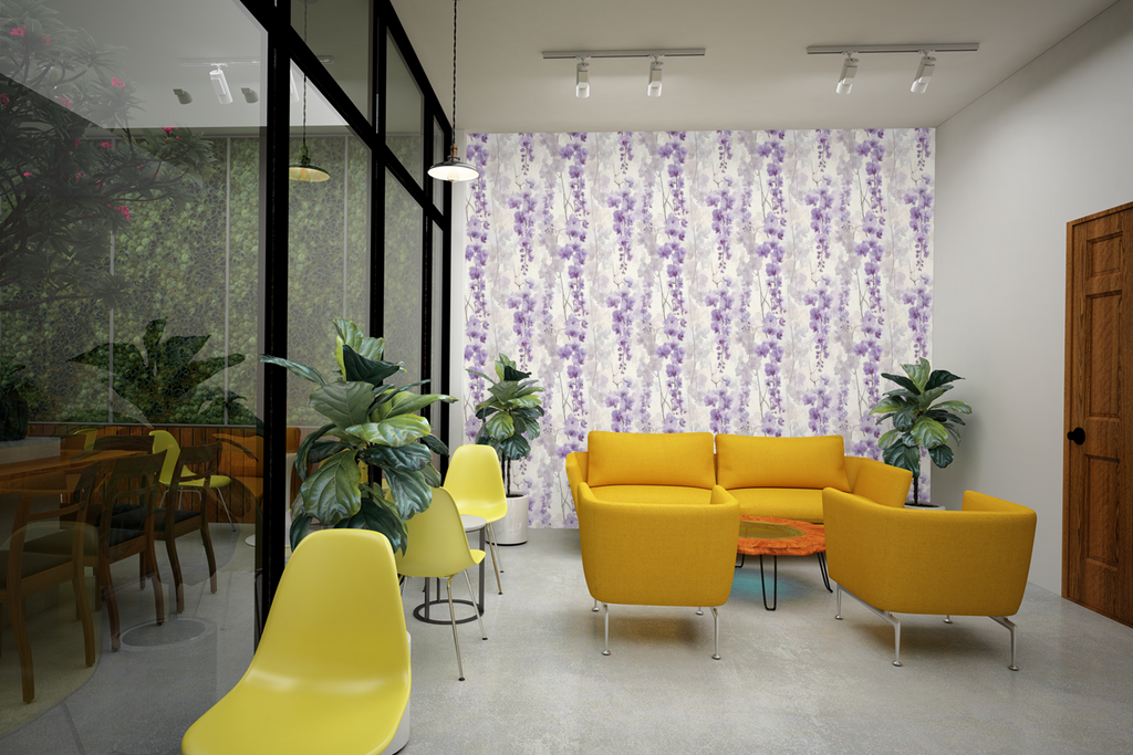 Orchid Cascade Harmony Wallpaper